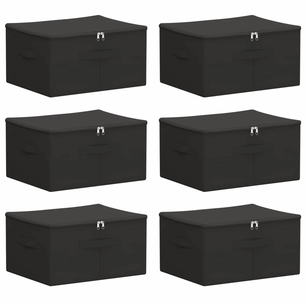 Scatola di Stoccaggio 6 pcs Antracite 43 x 34 x 23 cm 42024578