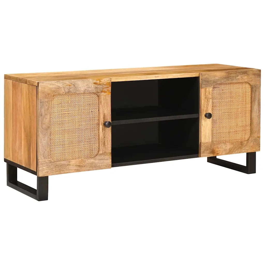 Mobile TV-Credenza per TV Marrone 105 x 33 x 46 cm Legno di mango massello 793403