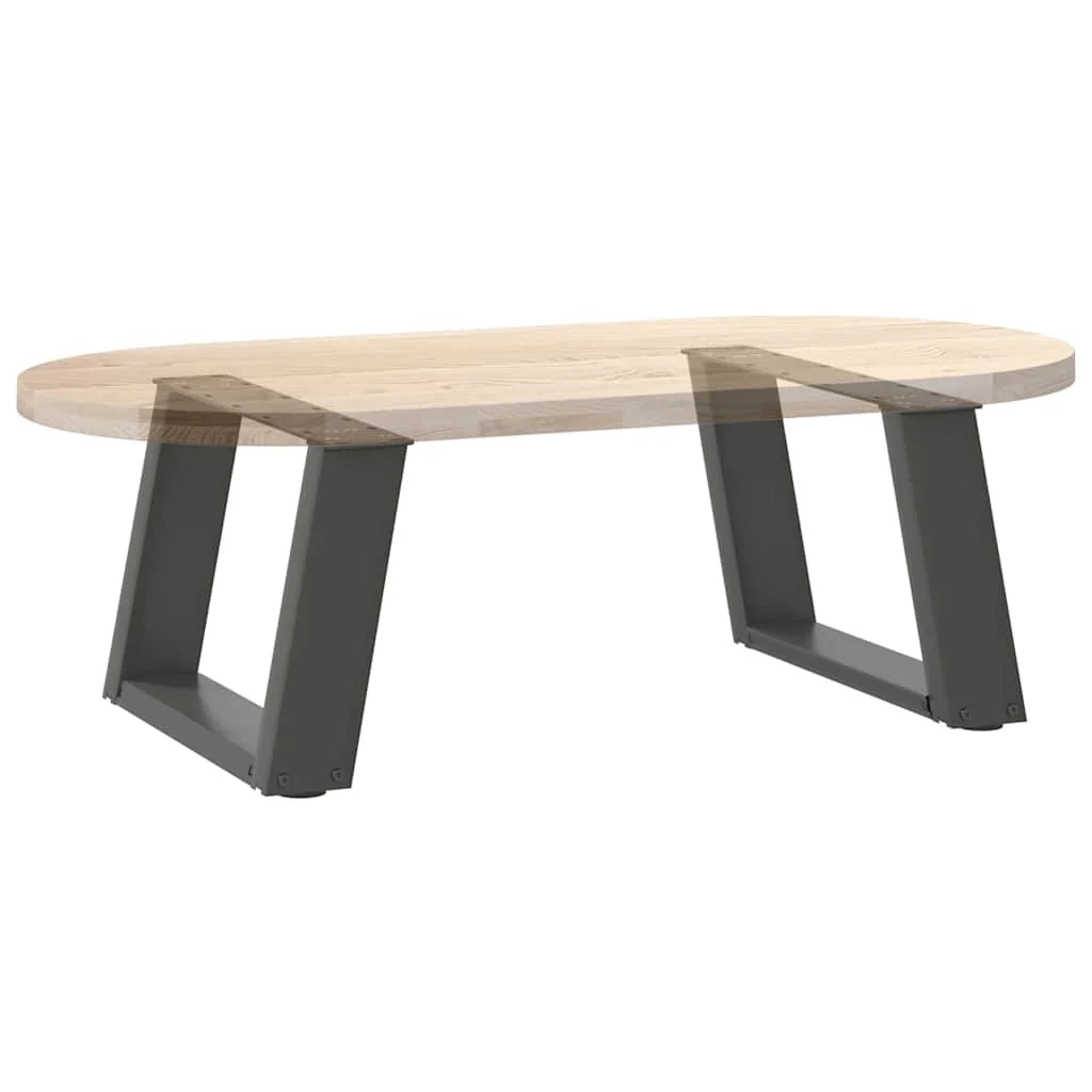 Set di 2 gambe funzionali per tavolino da caffè a forma di U 50 x 30 x 31 cm in acciaio antracite 02_0057031