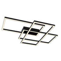 Plafoniera Modern in Metallo e Acrilico Line Nero