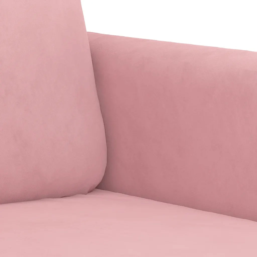 Set di Divani 3 pz Rosa in Velluto 3201937