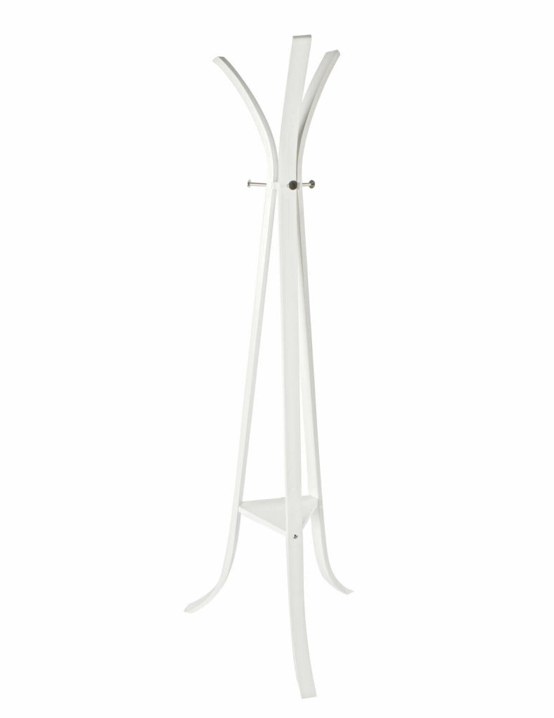 Appendiabiti in Legno Stand da Terra Attaccapanni Appendino Ingresso Triomphe Colore: Bianco