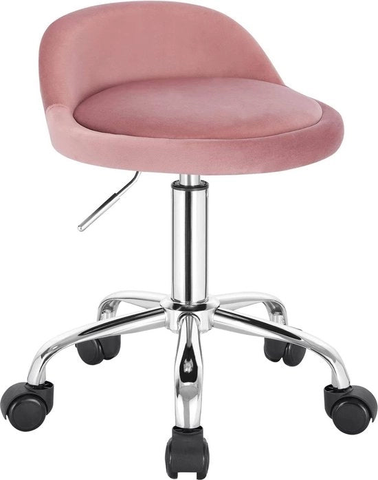 Sedia Ufficio in Velluto - Sedia da Ufficio Adattabile - Sedia da Ufficio Rotante - Comoda, Flessibile, Sostenibile - 53 cm - 65,5 cm x 30 cm x 30 cm