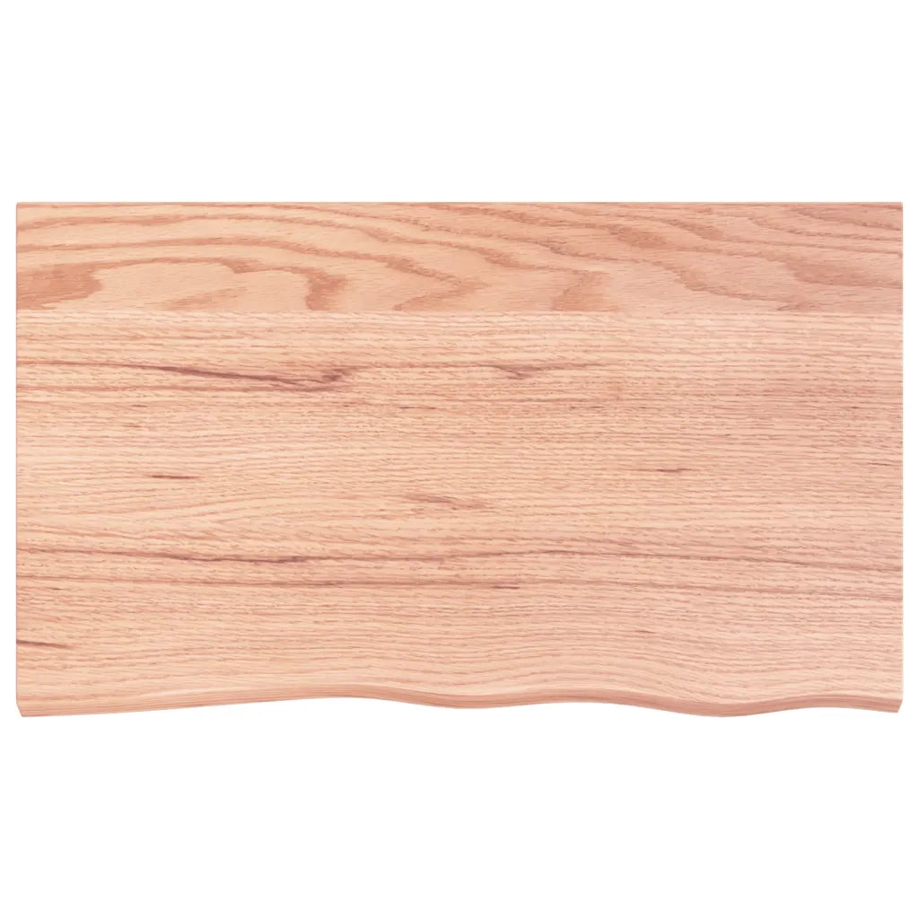 Ripiano Muro Marrone 100x60x(2-4) cm Massello Rovere Trattato 363690