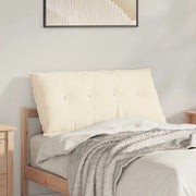 Cuscino per Schiena Crema 100 x 50 cm Tessuto in Cords
