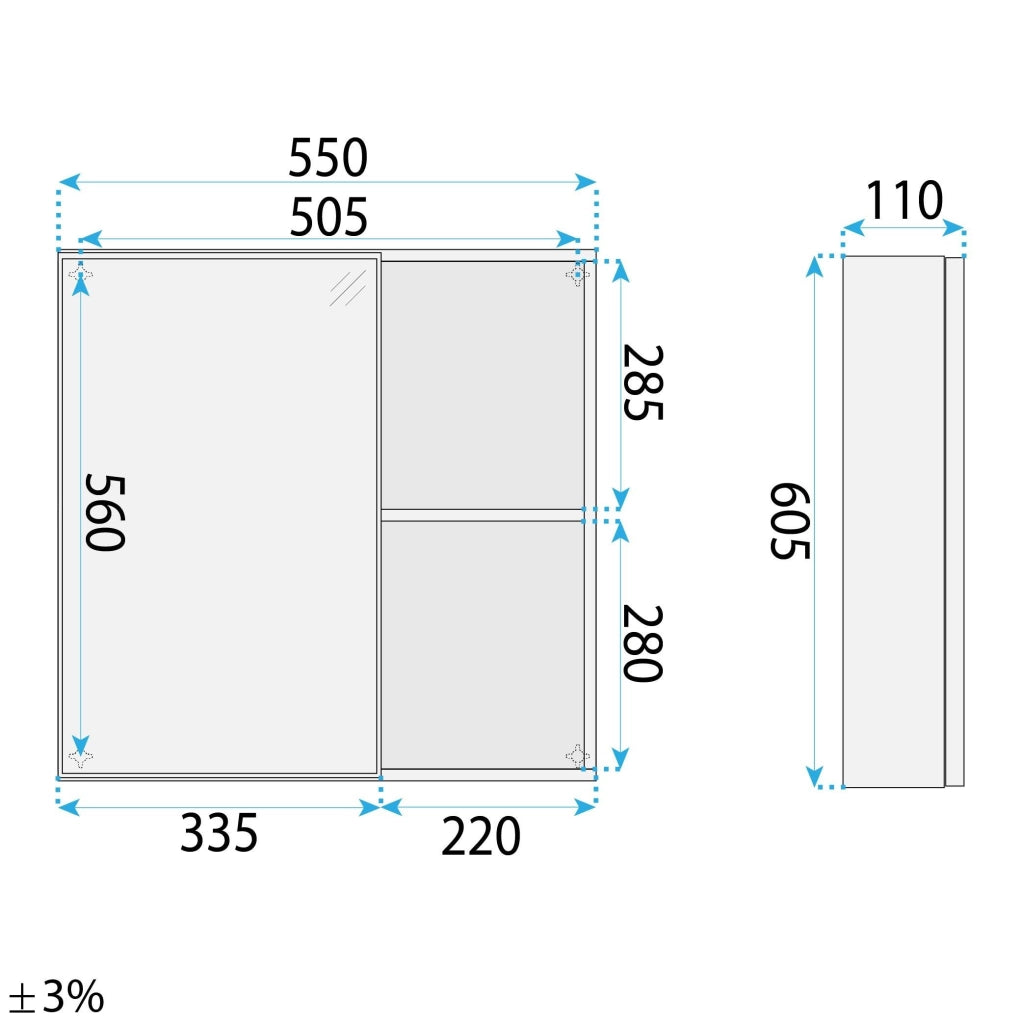 Set Di Mobili Da Bagno Con Lavabo River 60cm Grey