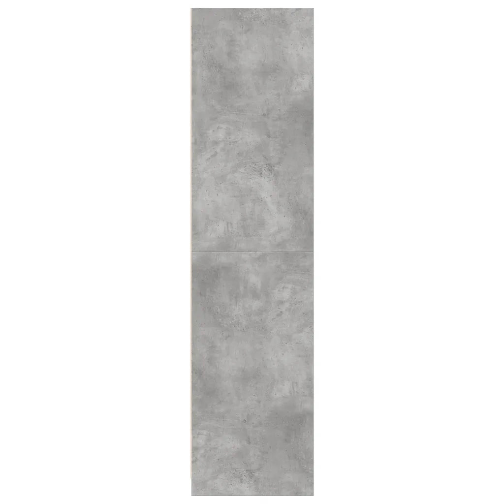 vidaXL Armadio Grigio Cemento 100x50x200 cm in Legno tecnico