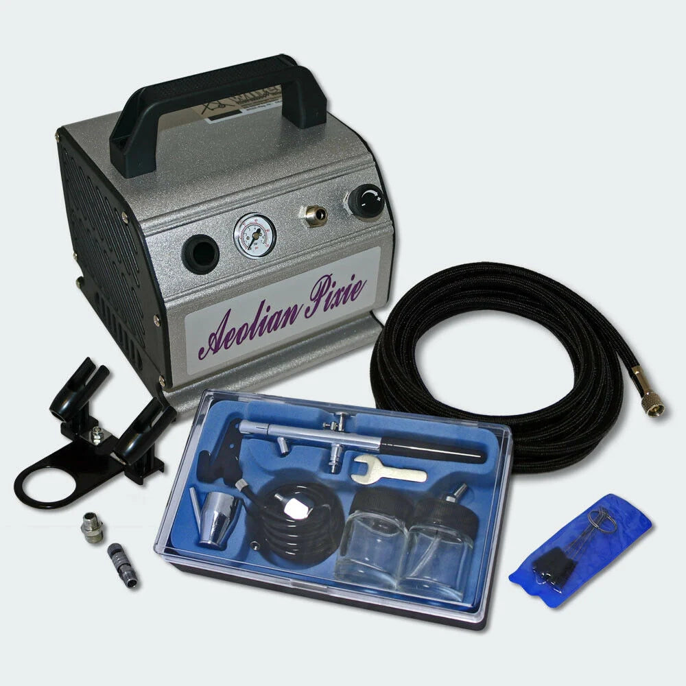 Kit compressore aerografo per principianti con pistola a spruzzo + accessori 16_0002295