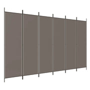 Divisorio a 6 Pannelli-Set di 6 pannelli Paravento Antracite 300x220 cm Tessuto