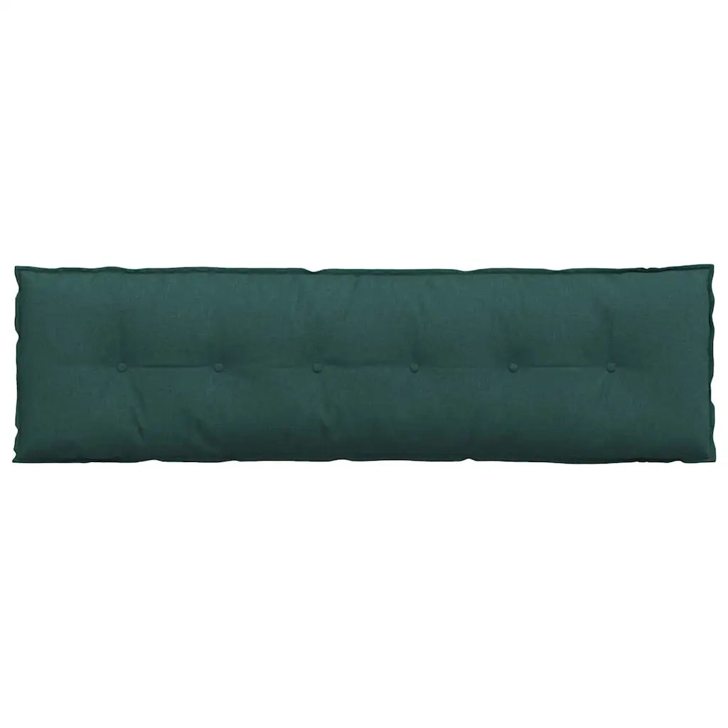 Cuscino per Schiena Verde Scuro 180 x 19 x 50 cm Tessuto
