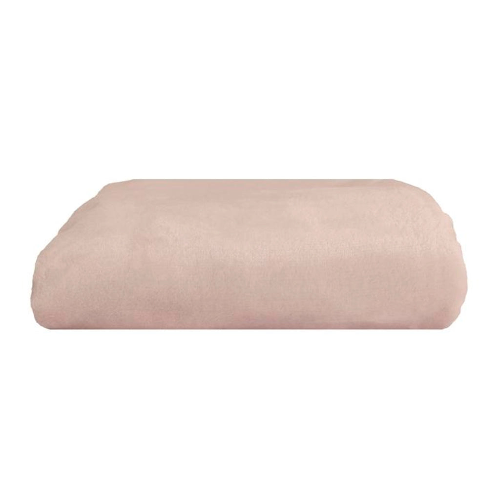 Coperta a quadri rosa pallido 180x220cm FLANBERG