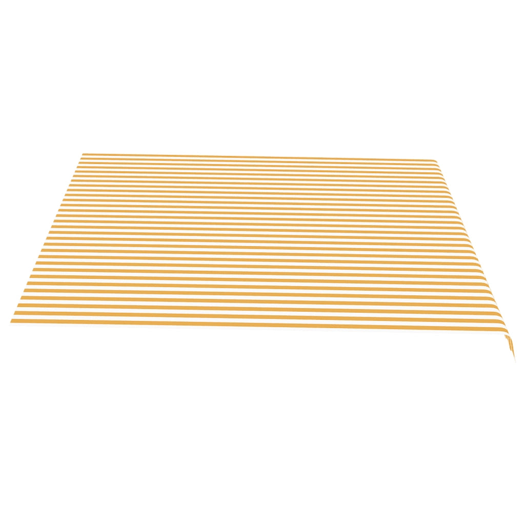 Tessuto di Ricambio per Tenda da Sole Giallo e Bianco 4,5x3,5 m cod mxl 23988
