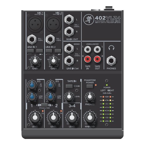 Mixer disc jockey vlz4 series 4 canali black 402vlz4