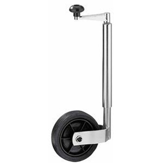 Ruotino d'appoggio zincato per carrelli mm160 x 40