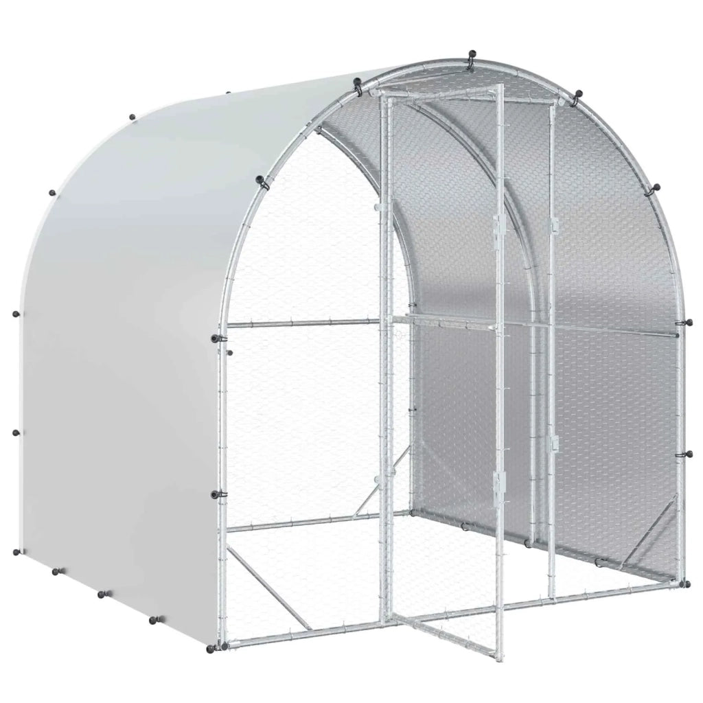 Pollaio Argento 200 x 200 x 200 cm Acciaio zincato 42042528