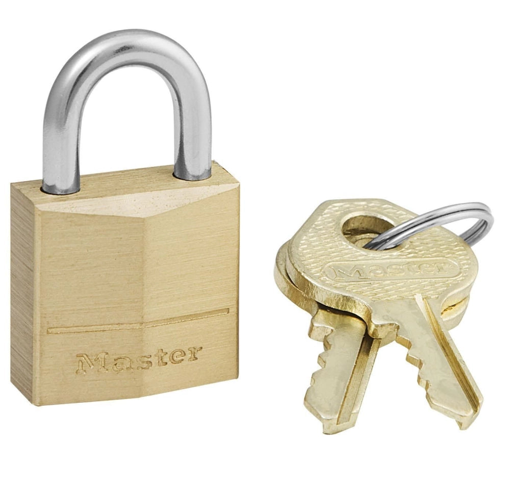 MASTER LOCK 120EURD lucchetto per bagaglio Luggage key lock Ottone Ottone, Argento