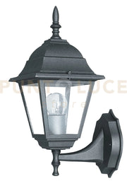 APPLIQUE UP ROMA NERA 1 LUCE ATTACCO E27 IP44 14,6X19,5X36CM