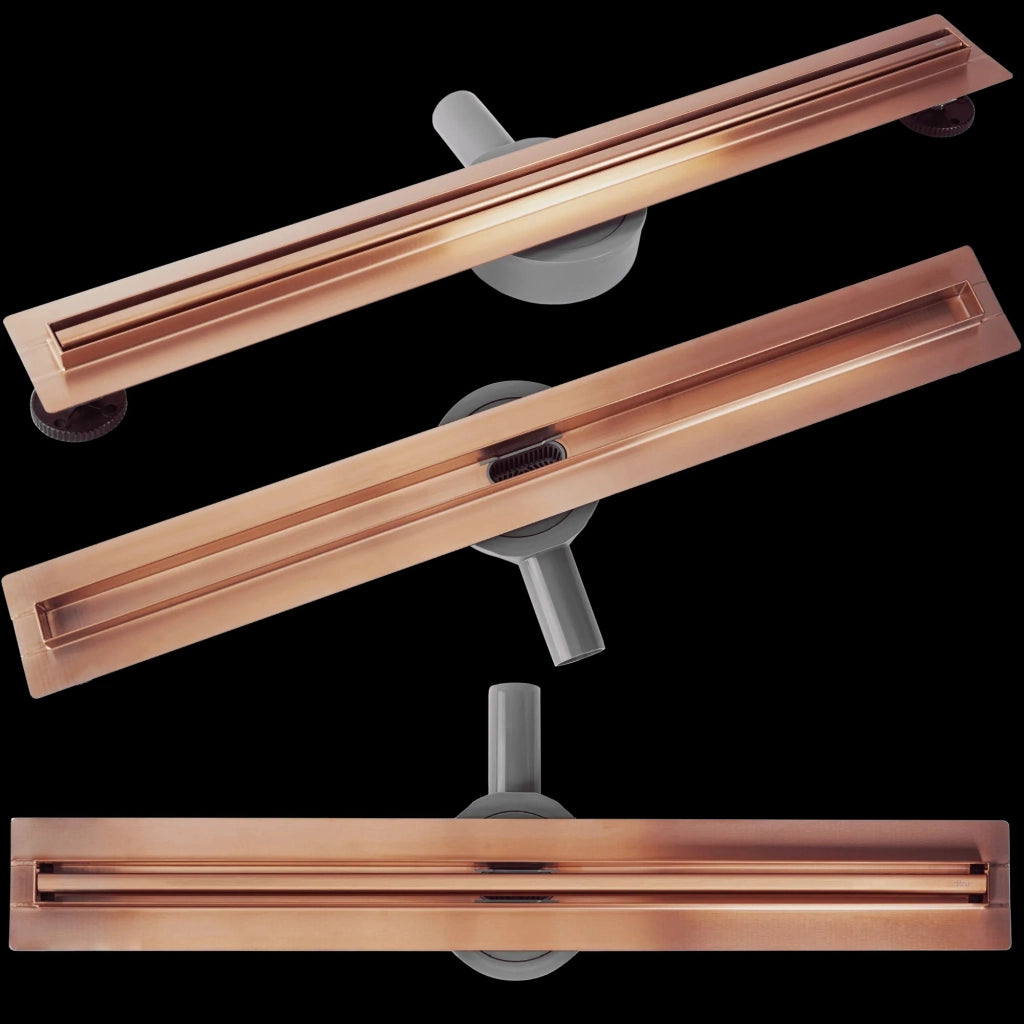 Scarico Lineare Rea Neox Slim Pro Brushed Copper 100