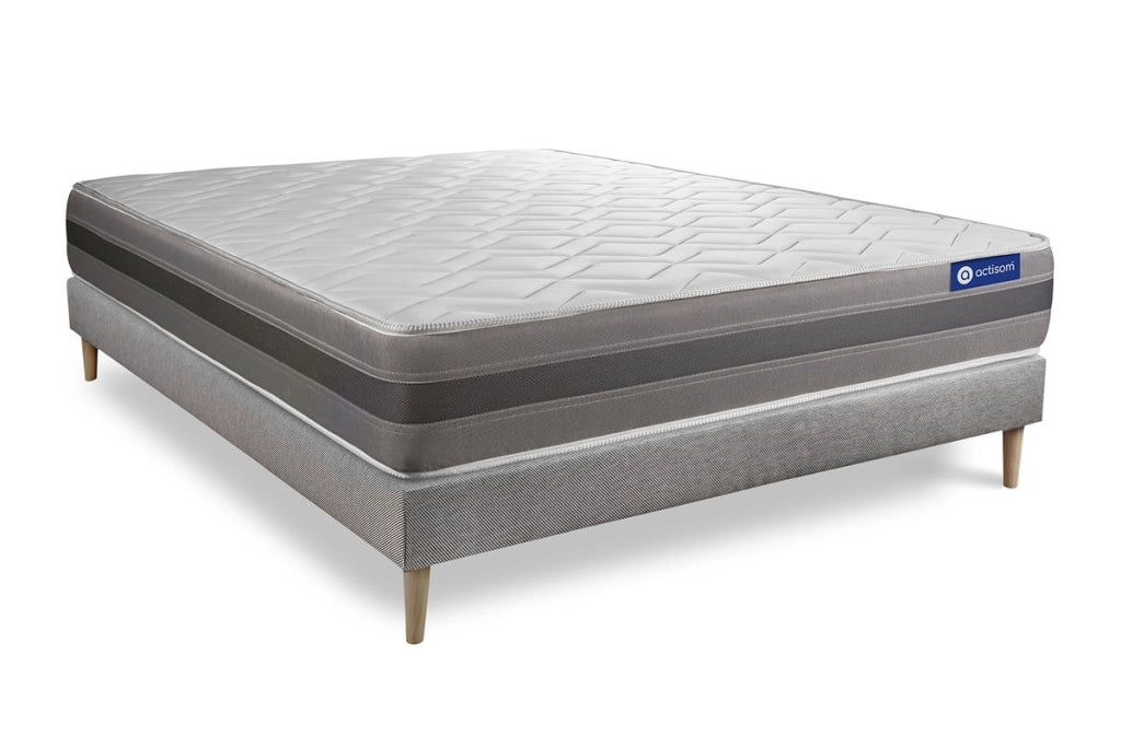 Kit rete e materasso Actiflex relax 120x210cm - Spessore : 24cm - Molle insacchettate e memory foam - Moderatamente rigido