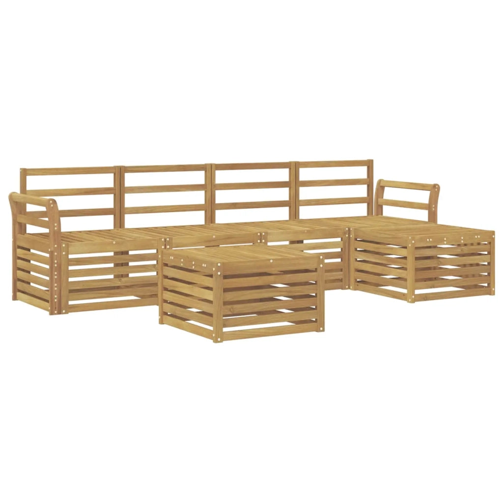 Set di divani da esterno 6 pcs Bianco 59 x 59 x 37 cm 3391714