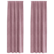 Tende Oscuranti | Tende Blackout 2 pz Rosa scuro 140 x 260 cm Velluto