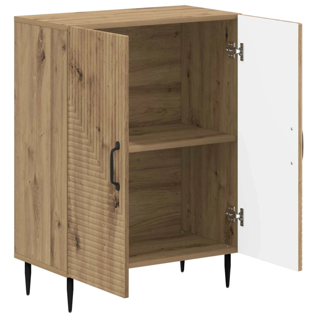 Mobiletto da Bagno HAARLEM Rovere Artigianale 59,5 x 31 x 80 cm 896844