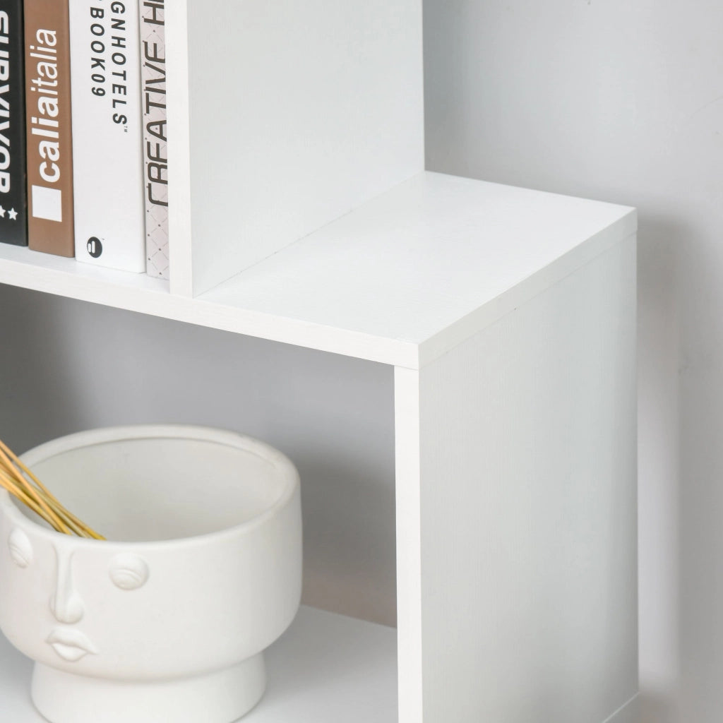 Libreria di Design Mobili Ufficio Scaffale in Legno 80x24x191 cm Bianco