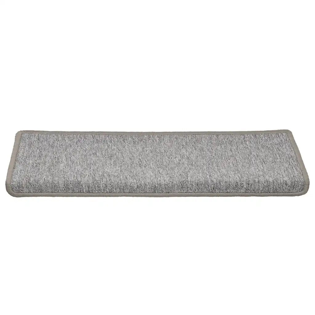 Tappetini per scale 30 pz 65x21x4 cm Grigio chiaro Bordo rettangolare 3365768