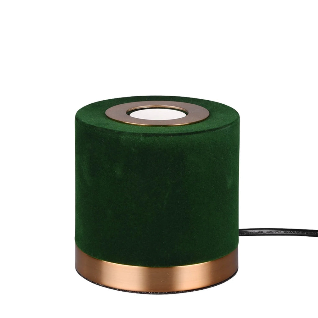 LÚZETE - LAMPADA DA TAVOLO GANNICUS VELLUTO VERDE E27