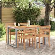Tavolo da Giardino Grigio 140 x 80 x 75 cm 4010602