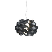 Sospensione Moderna Cloud Polilux ® Nero E Metallo Cromo 1 Luce E27 D.50Cm