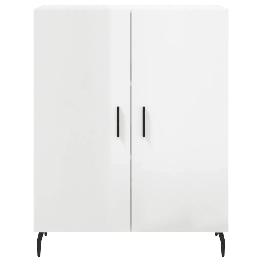 Credenza 69,5x34x90 cm in Legno Multistrato Bianco Lucido 827742