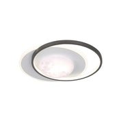 Plafoniera soffitto Luna moderna nero/bianco LED 30W Italux
