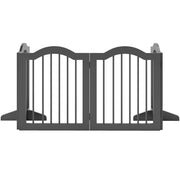 Cancelletto di sicurezza per cani ¨C Xylo ¨C pieghevole con 4 pannelli, 208x61 cm, nero