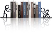 Sostegno Decorativo per Libri - Supporto per Libri in Metallo - Design Originale - Placca Decorativa per Ufficio - Regalo per Appassionati di Libri