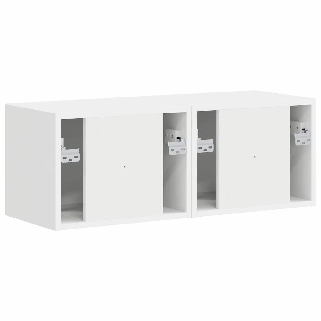 Mobile TV da parete 2 pcs Bianco 39 x 31 x 29,5 cm