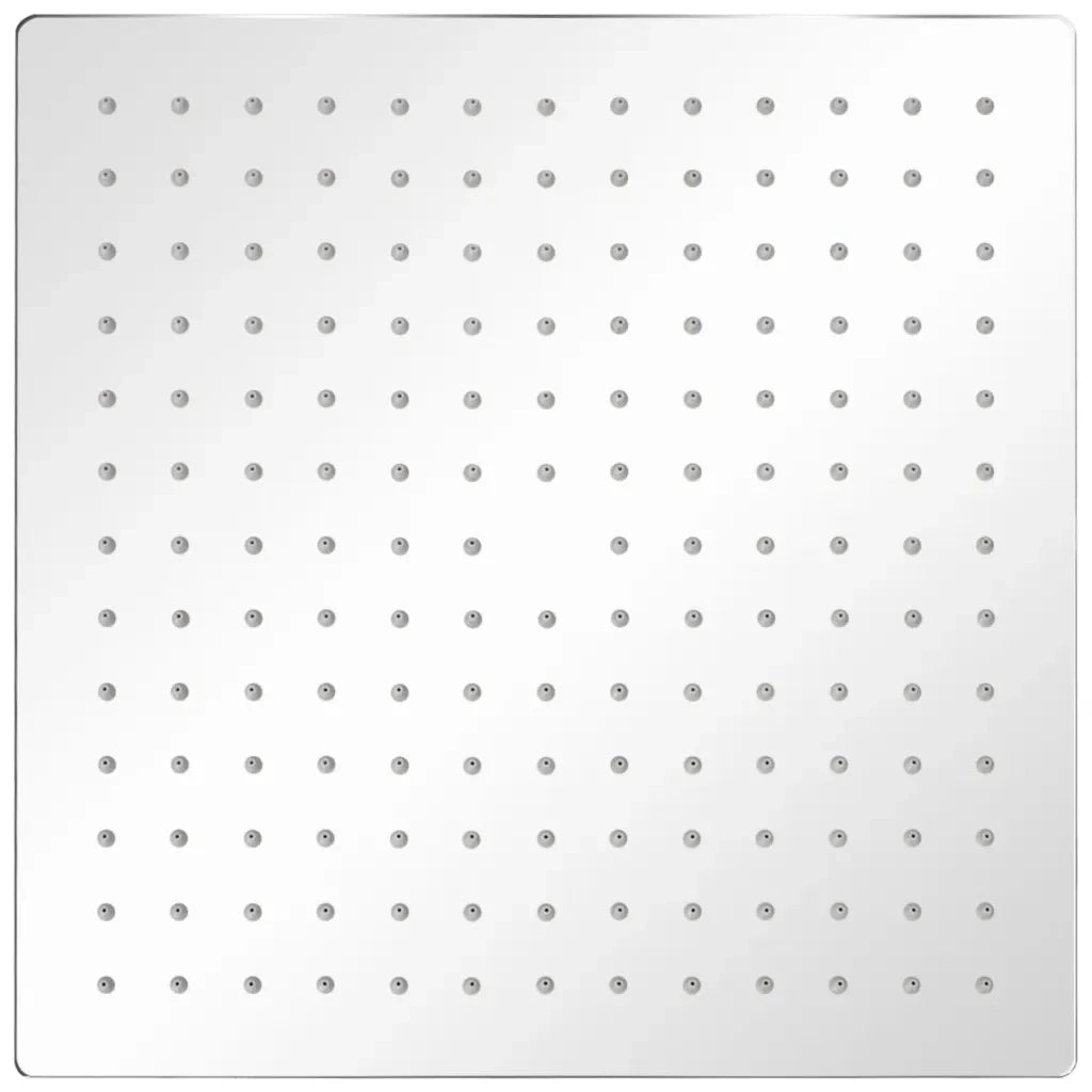 Soffione per Doccia a Pioggia 2 pz Acciaio Inossidabile 30x30cmcod mxl 104266