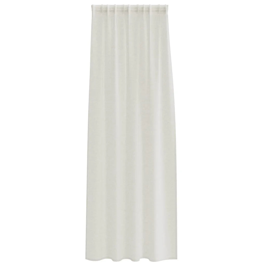 Tenda in Velo con tende 2 pcs Crema 245 x 140 cm Poliestere 4108015