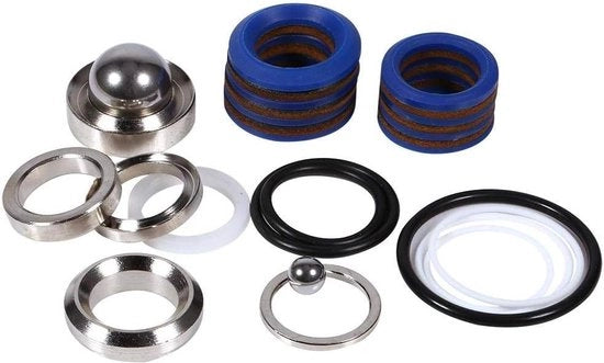 Kit di riparazione per accessori di pistola a spruzzo senza aria, contenuto necessario per la sostituzione di parti per pistole a spruzzo senza aria del modello 390-695-795-1095-3900-5900-7900 (cod. 248213).