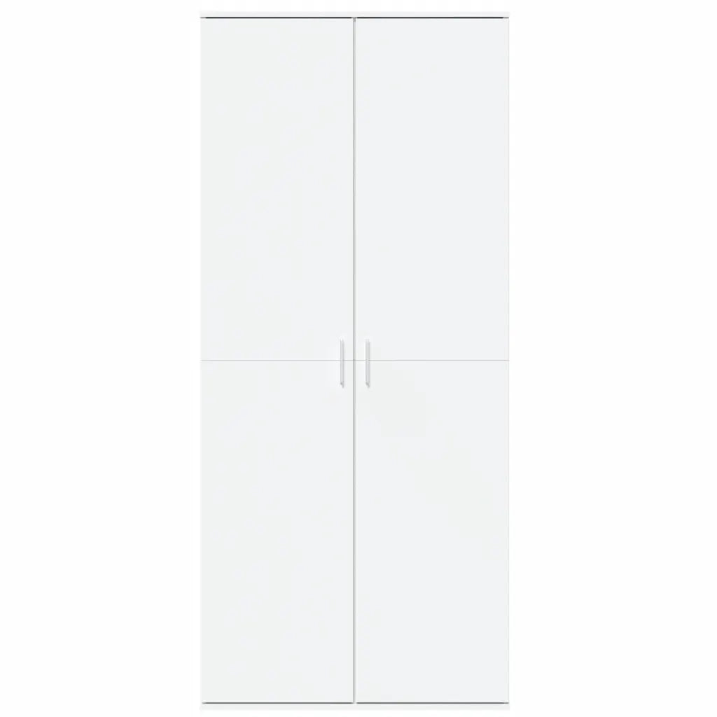 Credenza Bianca 80x35x180 cm in Legno Multistrato 3276651
