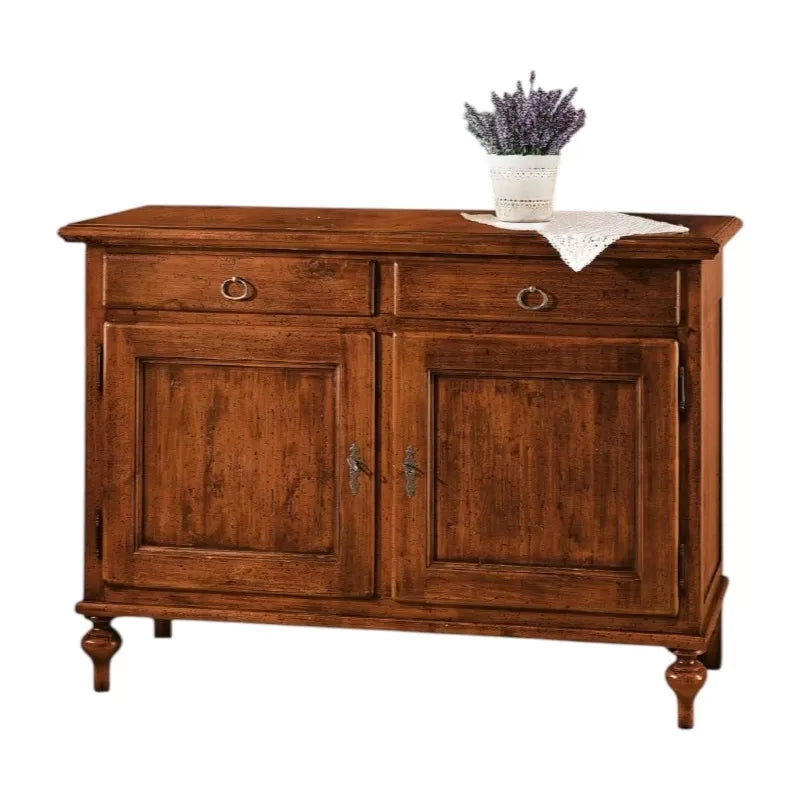 Madia credenza legno arte povera tinta noce 137x50x98 (516) - Mobili 2G