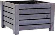 Bacino per piante in legno • quadrato antracite 38x38x25cm • bacino per piante in 4 colori e 2 misure