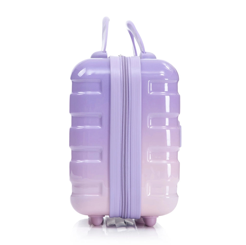 Set Valigie Rigide PC 4 Pezzi con Ruote Spinner 360°, Serratura a Combinazione e Beauty Case 14" Viola