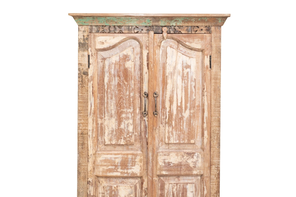 Biscottini Stipo Libreria in legno massiccio con porta antica