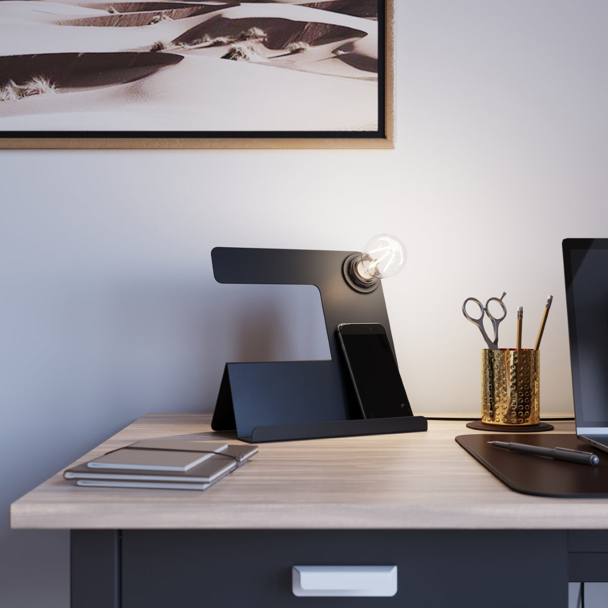 Lampada da tavolo INCLINE nero