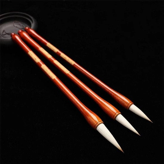 Set di regalo - Pennelli per calligrafia cinese e pittura giapponese sumi (Set da 3)