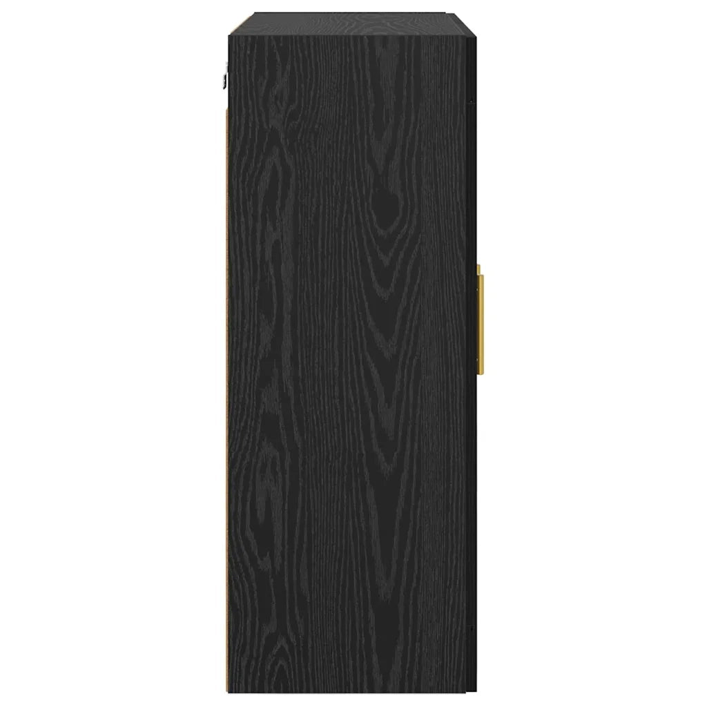 Mobile a muro 2 pcs Rovere Nero 69,5 x 34 x 90 cm 3415595