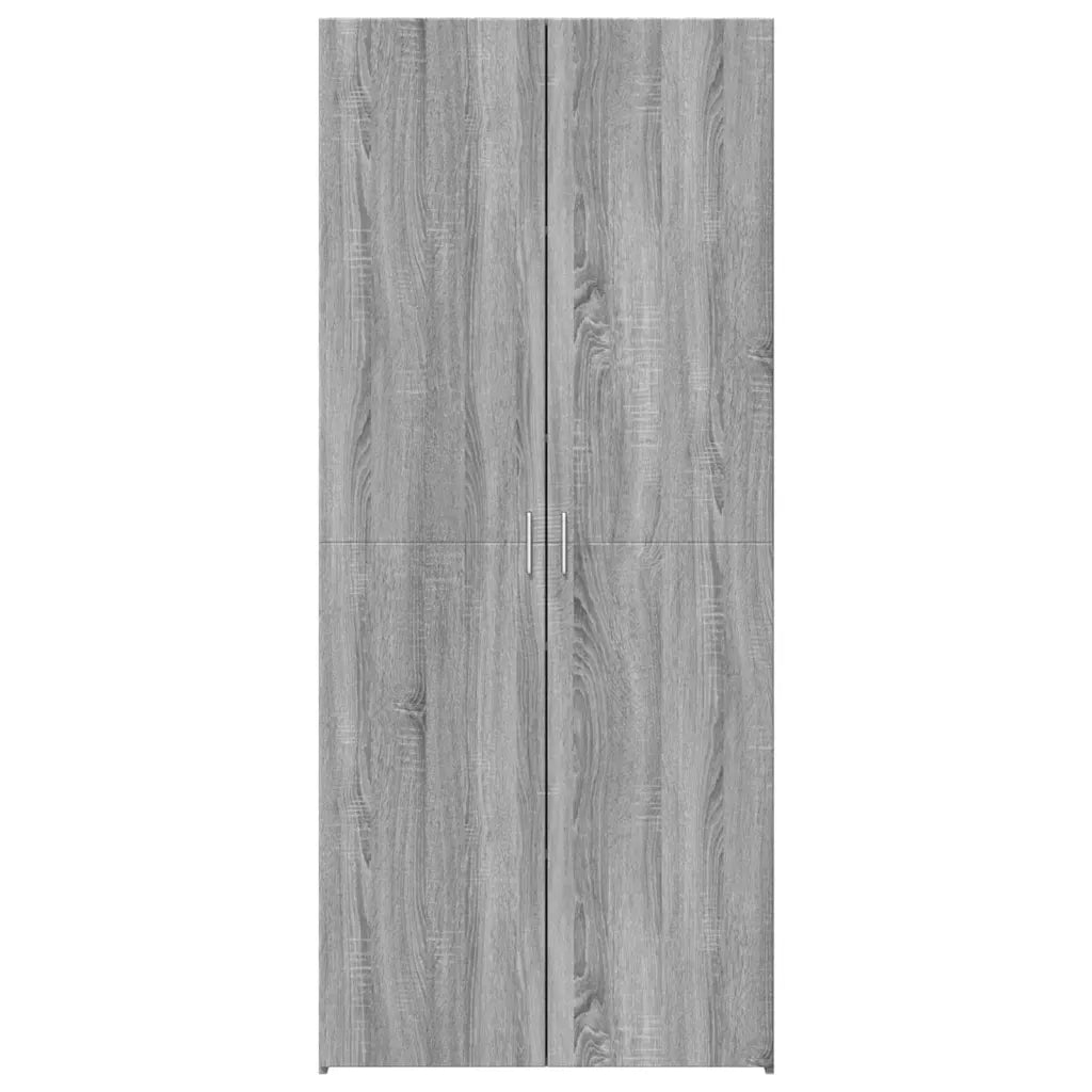 Credenza Grigio Sonoma 80x42,5x185 cm in Legno Ingegnerizzato 3281439