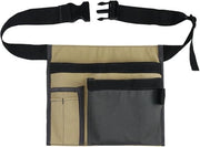 Tas per attrezzi con cinturino regolabile per la testa in tela per giardinaggio e lavoro in officina - pulizia professionale (kaki)