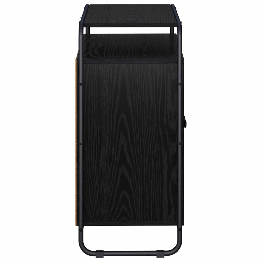 Credenza Rovere Nero 68 x 35 x 75 cm Legno ingegnerizzato 8007978